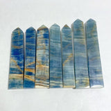 7 Pieces Tall High Quality Blue Onyx Four-sided Tower Point -Wholesale Crystals