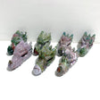 7 Pieces Unique Ocean Jasper Dragon Head Carving - Wholesale Crystals