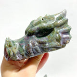 7 Pieces Unique Ocean Jasper Dragon Head Carving - Wholesale Crystals