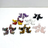 7 Types Mini Bird Carving Wholesale Rose Quartz Tiger Eye Chevron Amethyst - Wholesale Crystals