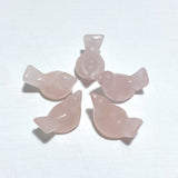 7 Types Mini Bird Carving Wholesale Rose Quartz Tiger Eye Chevron Amethyst - Wholesale Crystals