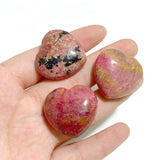 3CM Beautiful Rhodonite Heart Wholesale