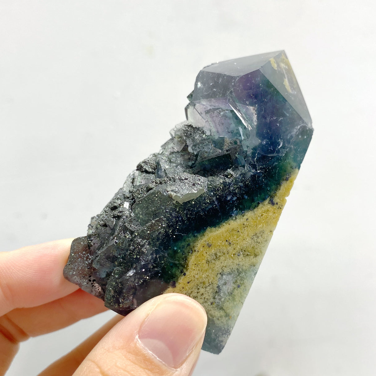27 Pieces Blue Fluorite Mixed Pyrite Raw Side Tower