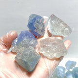 75 Pieces Raw Blue Fluorite Mixed Calcite Specimen - Wholesale Crystals