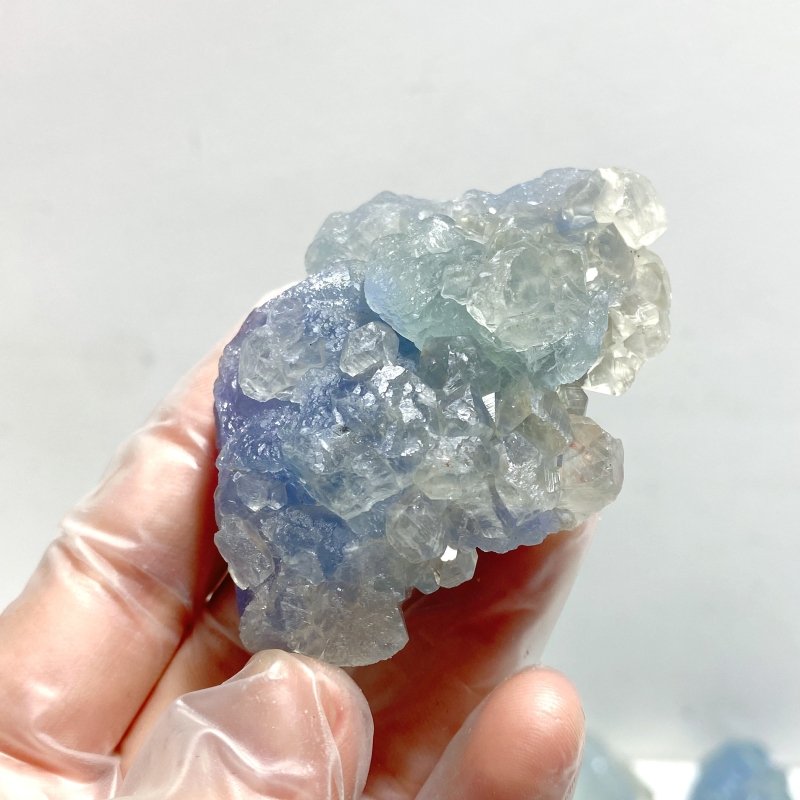 75 Pieces Raw Blue Fluorite Mixed Calcite Specimen - Wholesale Crystals
