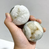 20 Pieces Geode Druzy Moss Agate Spheres