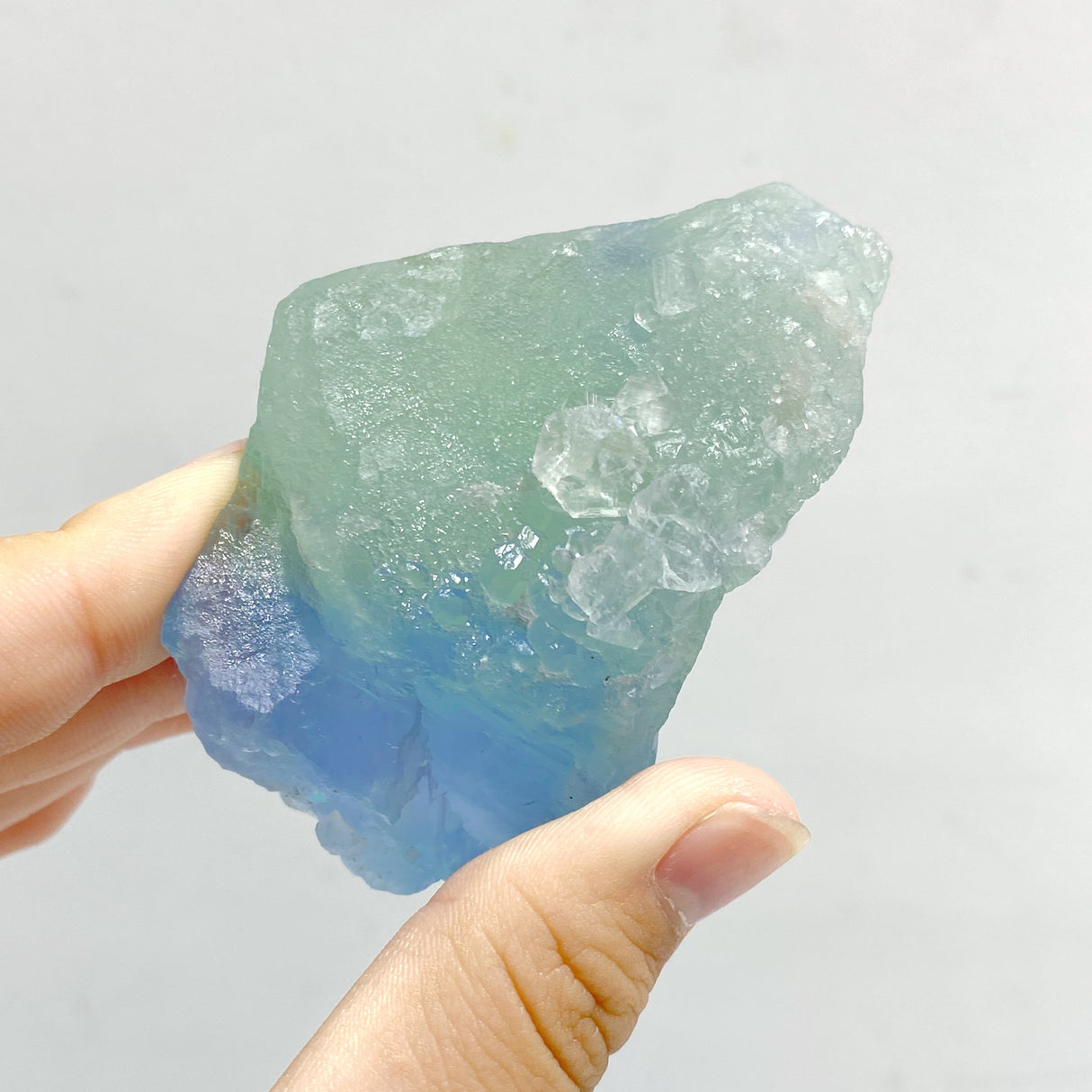 45 Pieces Blue Fluorite Mixed Calcite Raw Stone Specimen