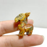 Mini Crazy Agate Ocean Jasper Sheep Carving Wholesale