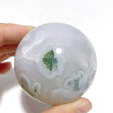 17 Pieces Beautiful Moss Agate Spheres