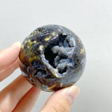 19 Pieces Geode Druzy 8th Vein Ocean Jasper Spheres
