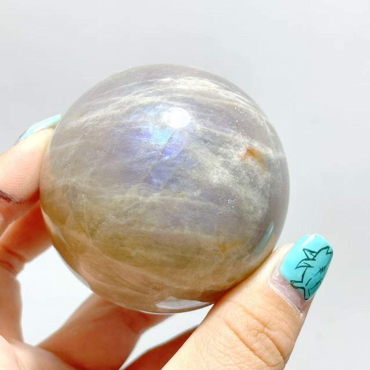 13 Pieces Blue Moonstone Spheres