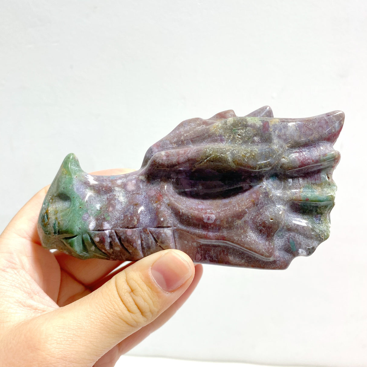 5 Pieces Beautiful Ocean Jasper Dragon Head