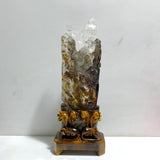 Unique Garden Quartz Chinese Dragon Carving Home Decor