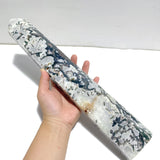 3 Pieces Tall Geode Druzy White Moss Agate Tower Points