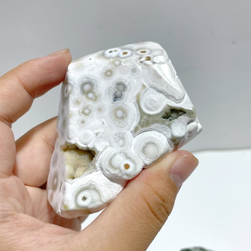 8 Pieces 8th Vein Ocean Jasper Free Form Mixed Size A05 - Wholesale Crystals