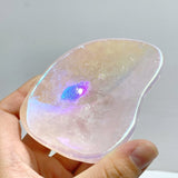8 Pieces Aura Rose Quartz Bowl Carving - Wholesale Crystals