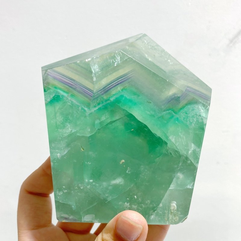 8 Pieces Beautiful Fluorite Free Form With Rainbow - Wholesale Crystals