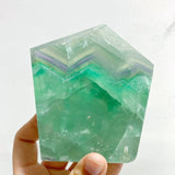 8 Pieces Beautiful Fluorite Free Form With Rainbow - Wholesale Crystals