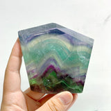 8 Pieces Beautiful Fluorite Free Form With Rainbow - Wholesale Crystals