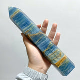 8 Pieces High Quality Blue Onyx Tower - Wholesale Crystals