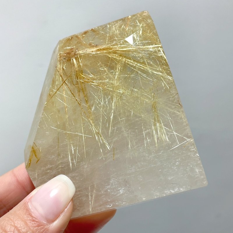 8 Pieces High Quality Gold Rutile Quartz Crystal Free Form - Wholesale Crystals