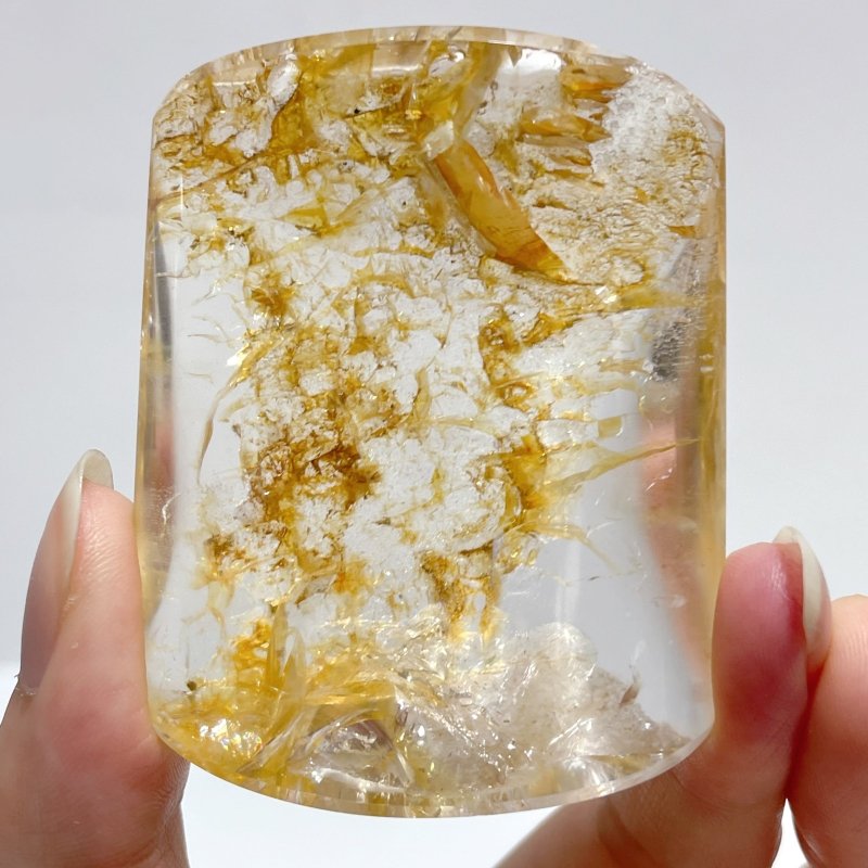 8 Pieces High Quality Golden Hematoid Crystal Square Shape - Wholesale Crystals