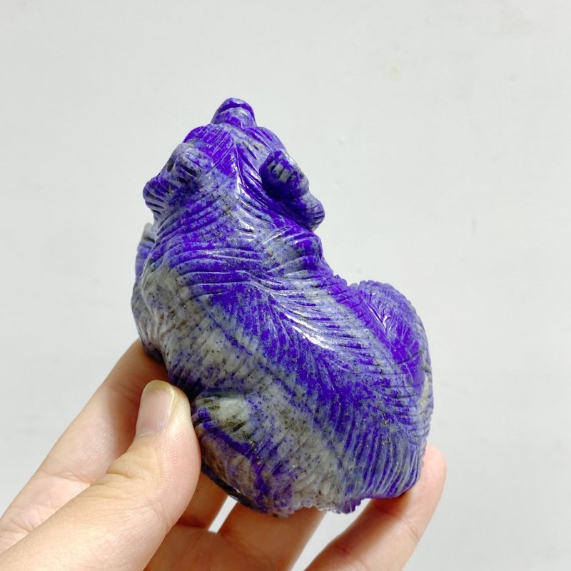 8 Pieces Lapis Lazuli Bears Carving - Wholesale Crystals