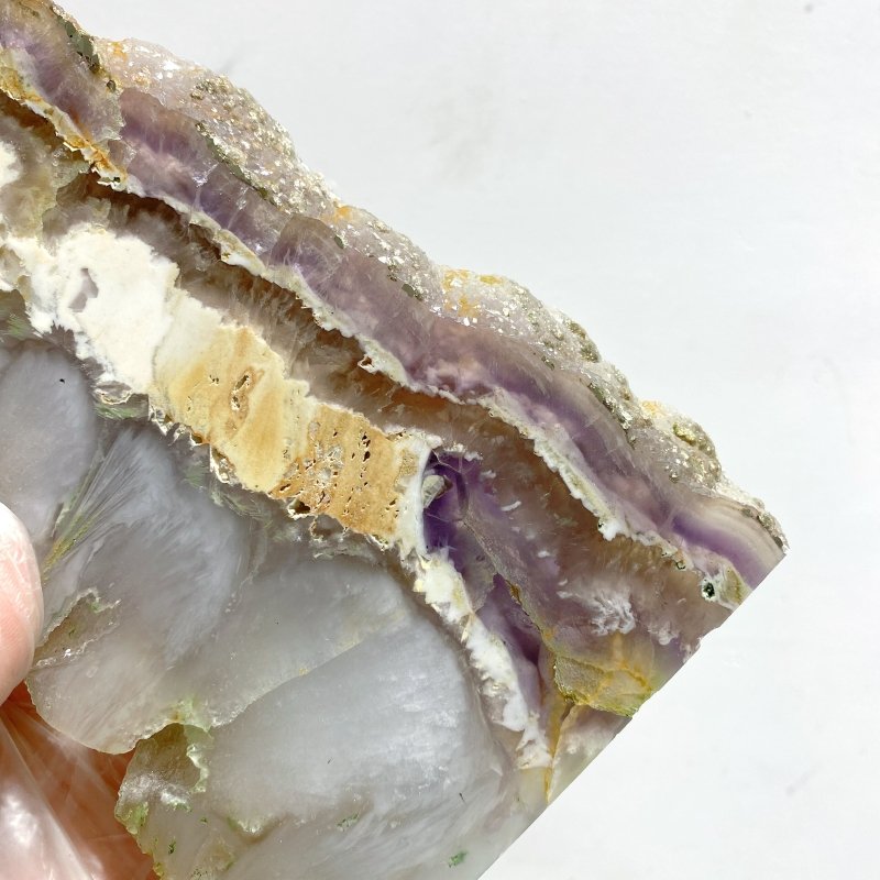 8 Pieces Large Fluorite Mixed Pyrite Point - Wholesale Crystals