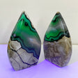8 Pieces Large Volcano Agate Arrow Head Home Decor (UV - Reactive) - Wholesale Crystals