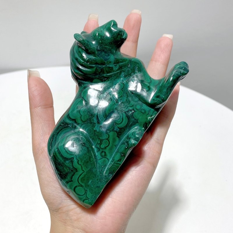 8 Pieces Malachite Animals Carving - Wholesale Crystals