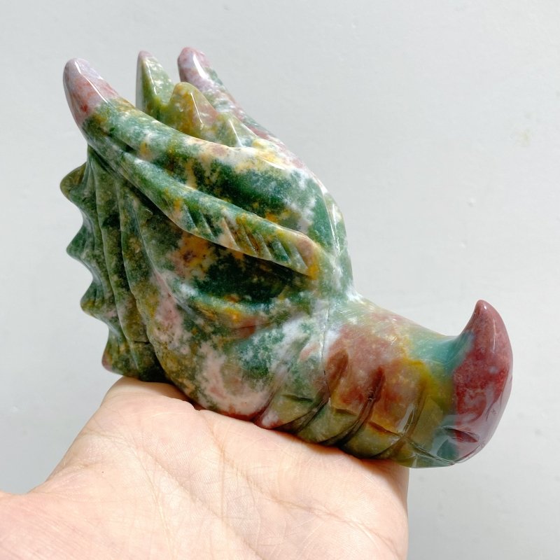 8 Pieces Ocean Jasper Dragon Head Closeout -Wholesale Crystals