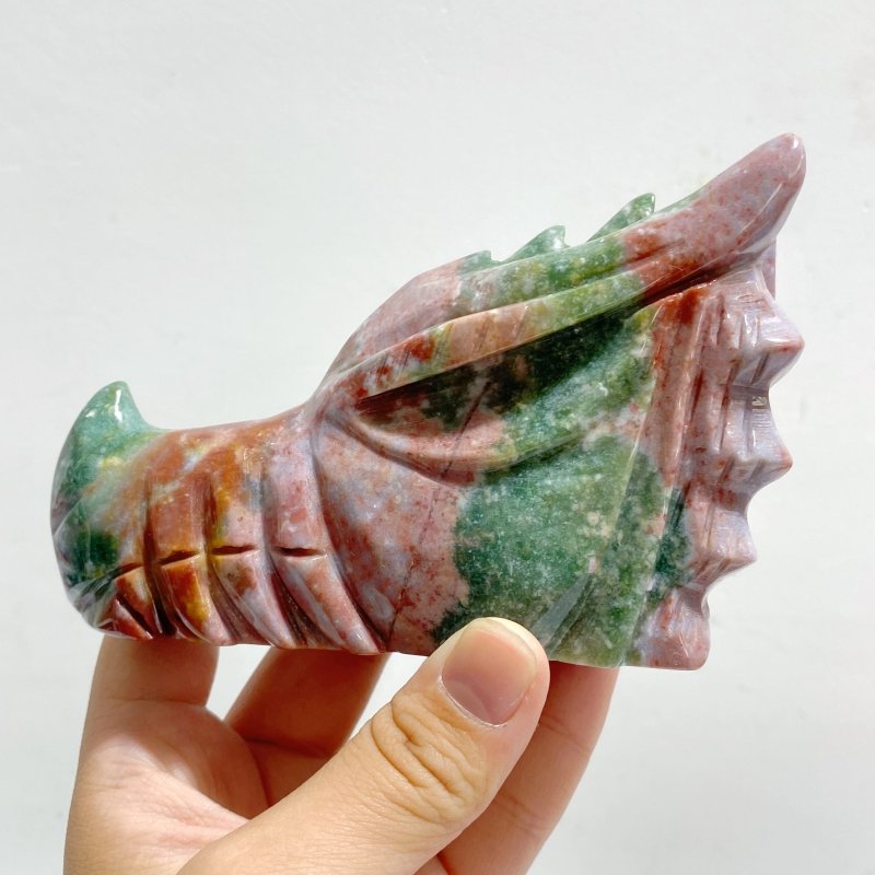 8 Pieces Ocean Jasper Dragon Head Closeout -Wholesale Crystals