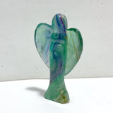 8 Pieces Rainbow Fluorite Angel Carving - Wholesale Crystals
