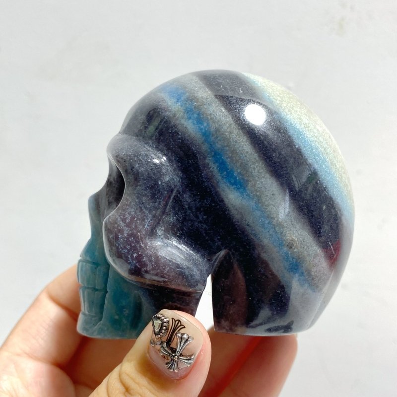 8 Pieces Trolleite Stone Skull Carving -Wholesale Crystals