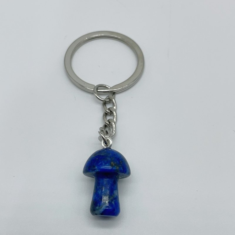 8 Types Mini Mushroom Keychain Wholesale Rhodonite Carnelian Lapis Lazuli -Wholesale Crystals