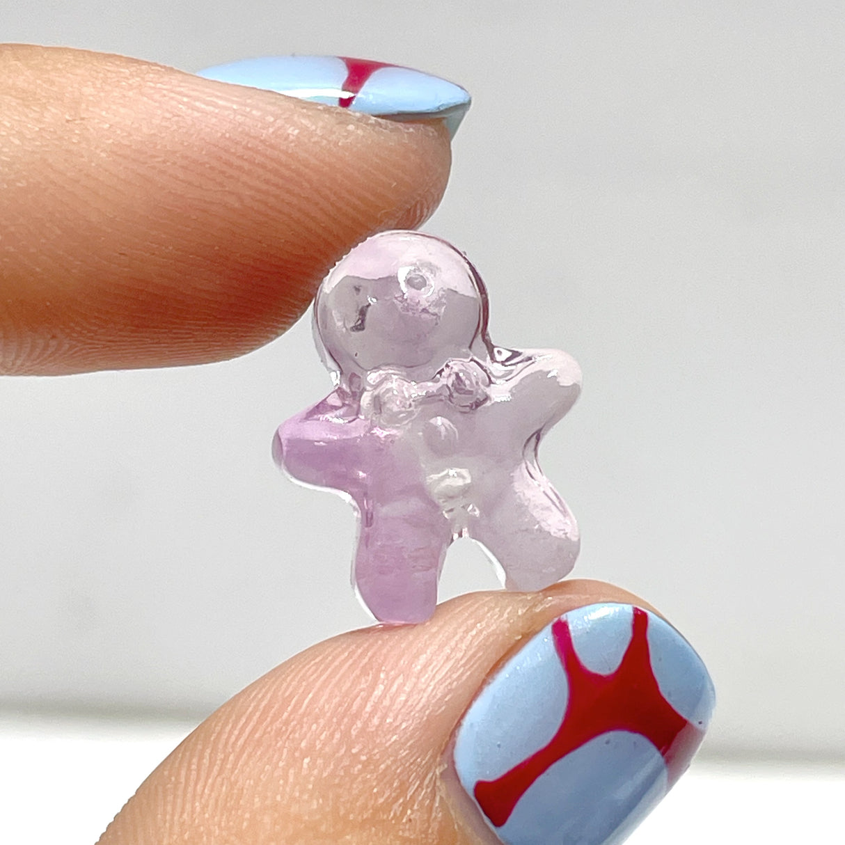 Mini Fluorite Gingerbread Man Carving Wholesale
