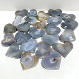 24 Pieces Geode Druzy Agate Heart