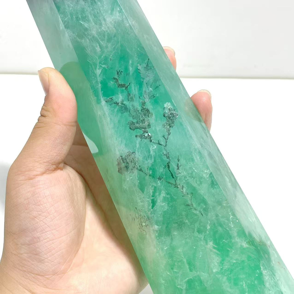 3 Pieces Beautiful Large Fluorite Point Dentritic For Collection