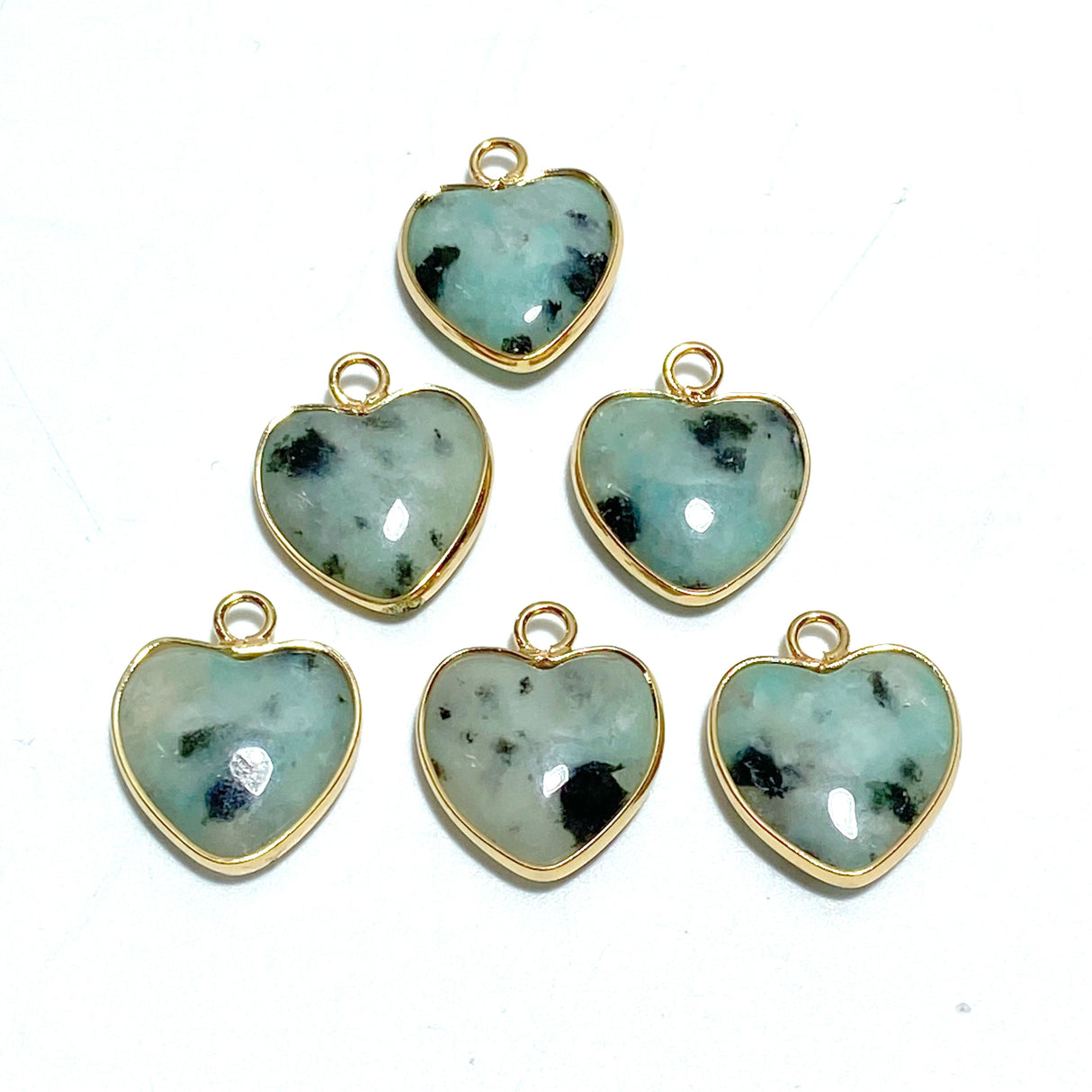 11 Types Crystal Heart Shape Pendants Wholesale Rose Quartz Chevron Amethyst Tiger Eye