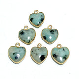 11 Types Crystal Heart Shape Pendants Wholesale Rose Quartz Chevron Amethyst Tiger Eye