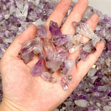 8.6kg Mini Amethyst Cacoxenite Super7 Scepter Shape -Wholesale Crystals