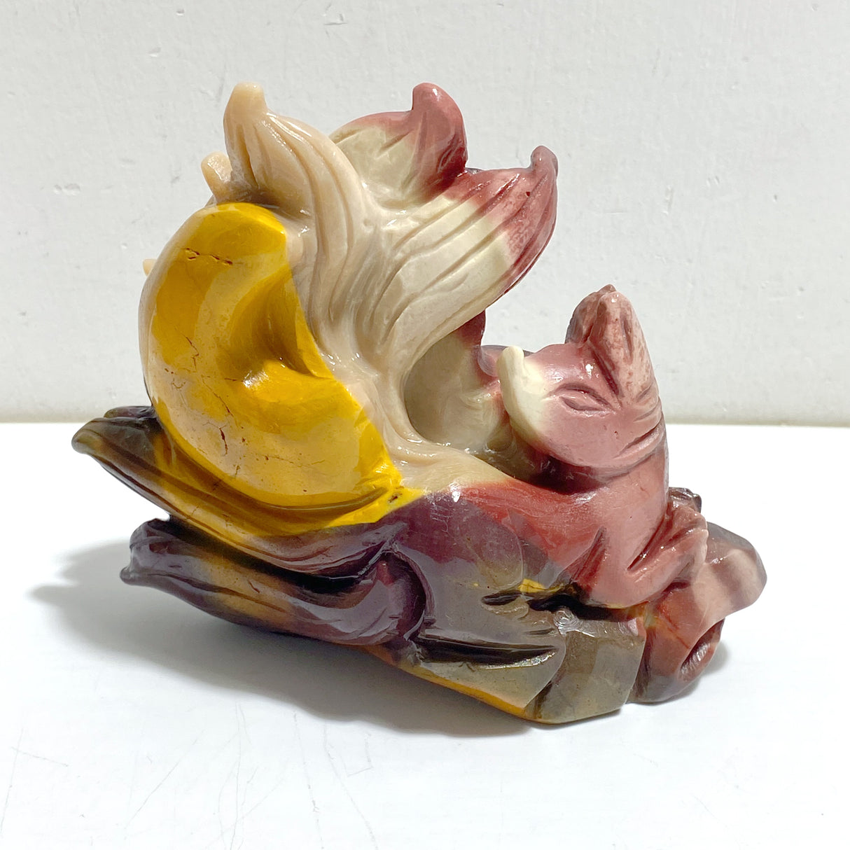 2 Pieces Mookaite Nine-tailed Fox Carving #3