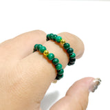 21 Types Crystal Beaded Rings Wholesale Tiger Eye Blue Aventurine