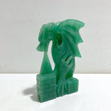Green Aventurine Flying Dragon Castle Carving #4
