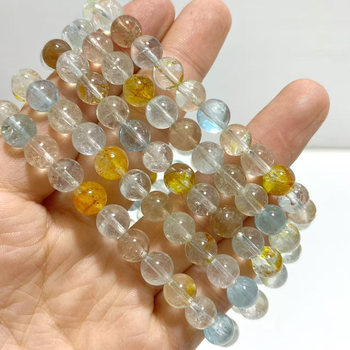 5 Pieces Colorful Topaz Bracelets