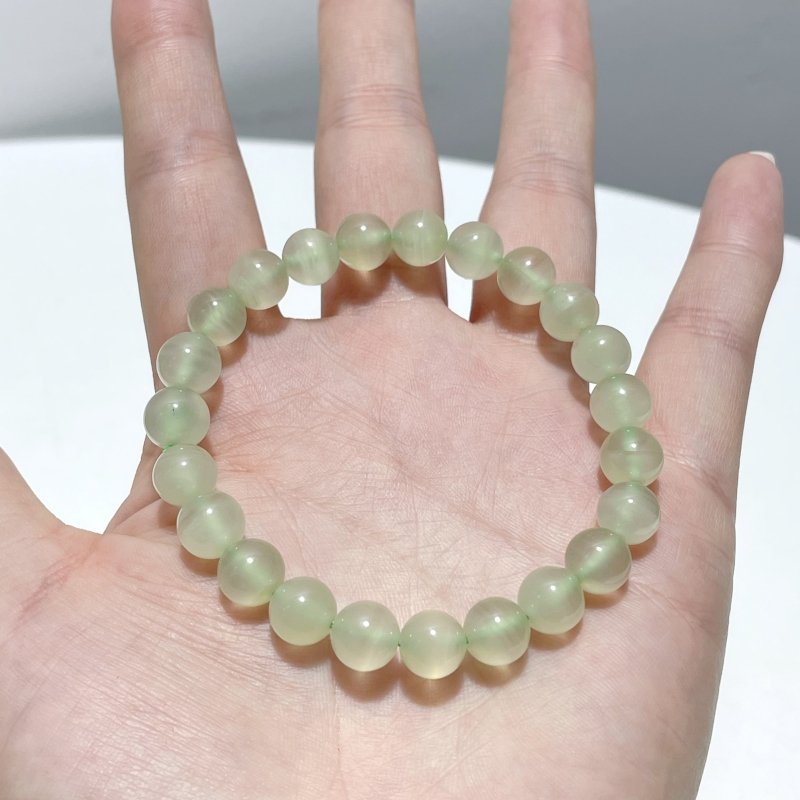 8mm Clear Afghanistan Jade Bracelets Wholesale - Wholesale Crystals