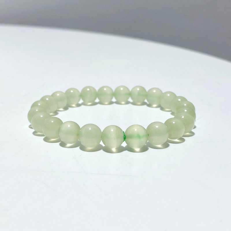 8mm Clear Afghanistan Jade Bracelets Wholesale - Wholesale Crystals