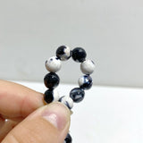 8mm Multi - faceted Black Orca Agate Bracelet Wholesale - Wholesale Crystals