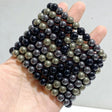 8mm Pyrite Black Tourmaline Mixed Hematite Bracelets Wholesale -Wholesale Crystals