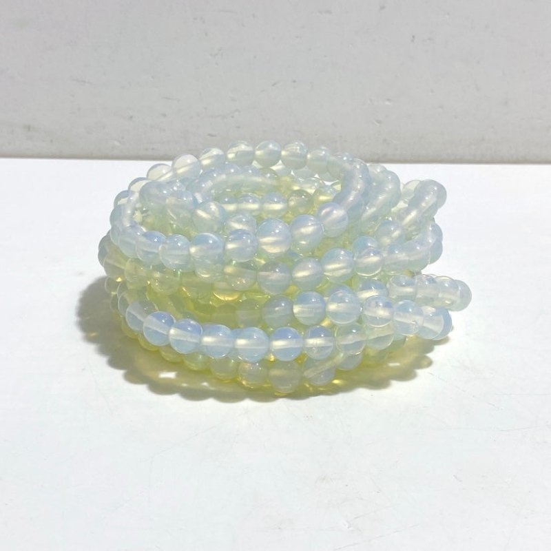 8mm White Opalite Bracelets Wholesale -Wholesale Crystals